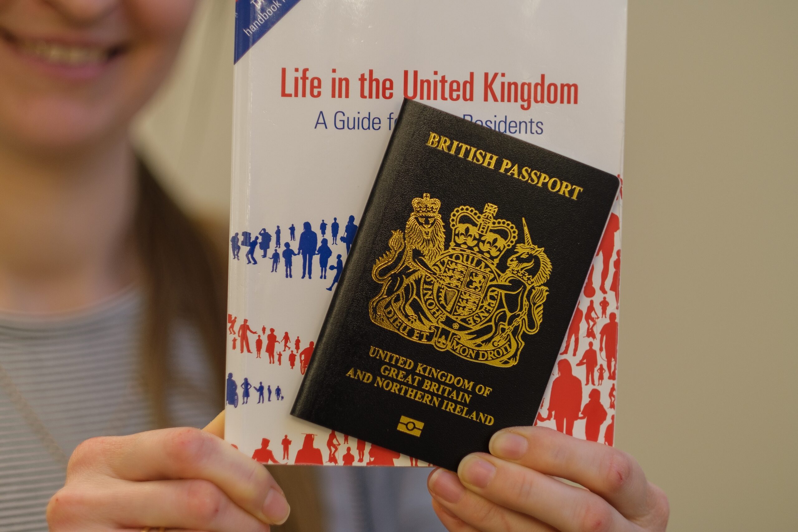 British,Passport,And,Offical,Test,Book,Life,In,The,United