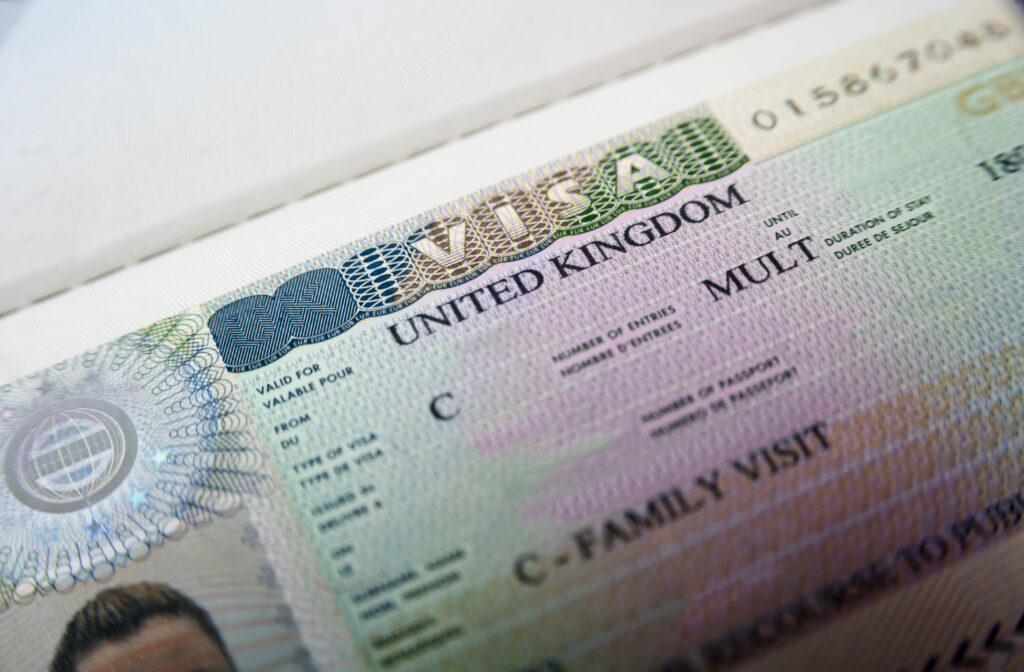 Passport,With,United,Kingdom,Visa,Entry,Admitted